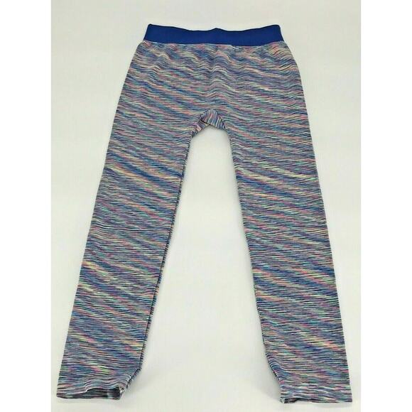 Faded Glory Girls Leggings Colorful Striped Stretch Skinny Leg Sz M 7-8 - Picture 1 of 4